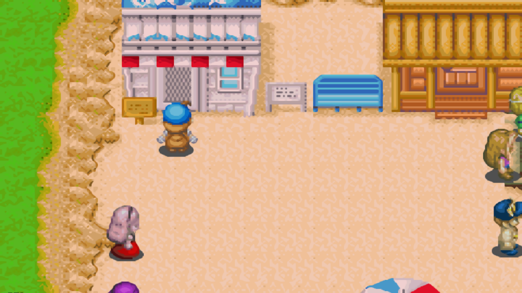 View of Kai’s Seaside Lodge at Mineral Beach | Harvest Moon: Friends of Mineral Town