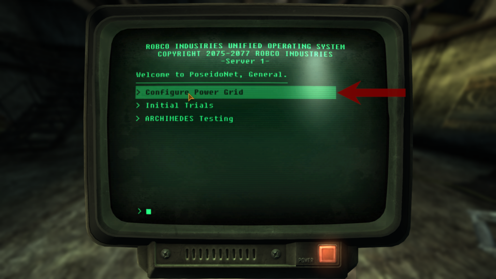 Correct option in the terminal | Fallout: New Vegas