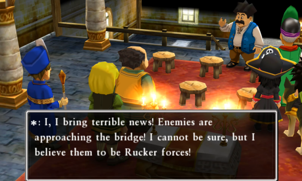 Get to the second floor of the church to trigger this cutscene (2) | Dragon Quest VII