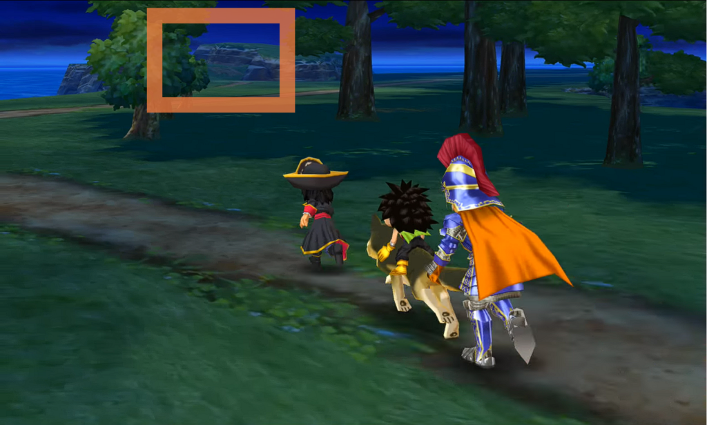 Talk to Aishe on this beach and back at the encampment to get the last fragment (1) | Dragon Quest VII