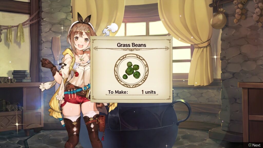 Synthesizing Grass Beans | Atelier Ryza: Ever Darkness & the Secret Hideout 