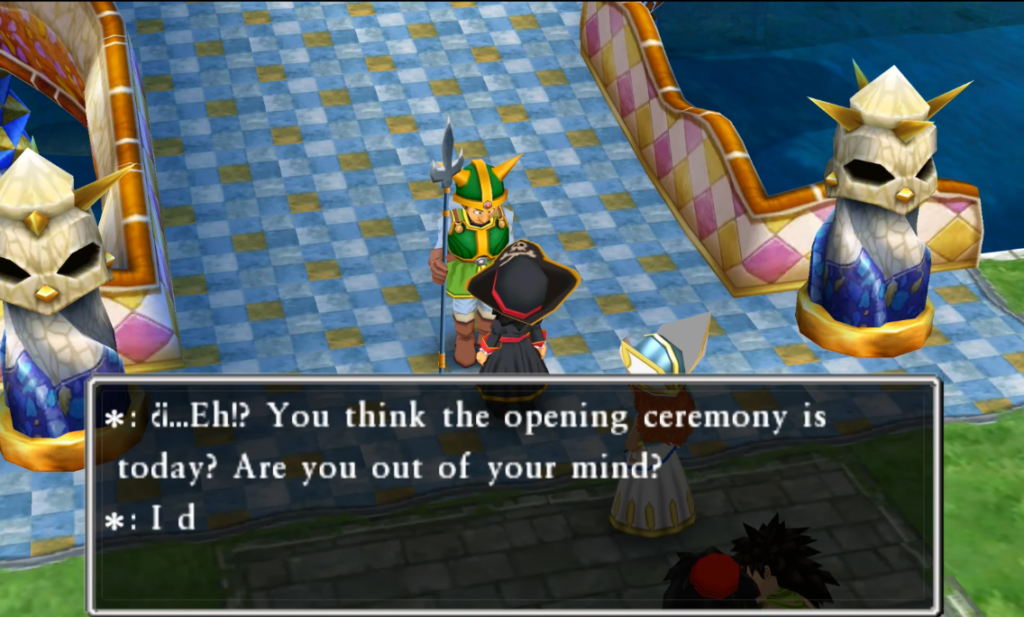 Talk to this guard and go sleep again at the inn (2) | Dragon Quest VII