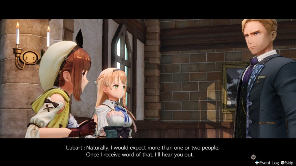 Receiving the task from Lubart | Atelier Ryza: Ever Darkness & the Secret Hideout
