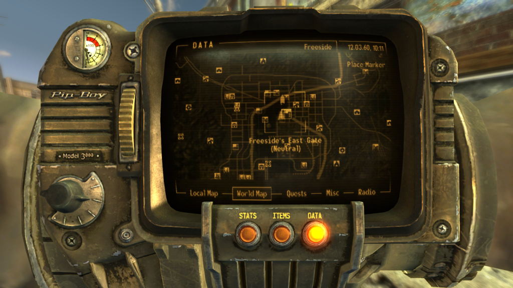 Mick & Ralph’s store on the world map | Fallout: New Vegas
