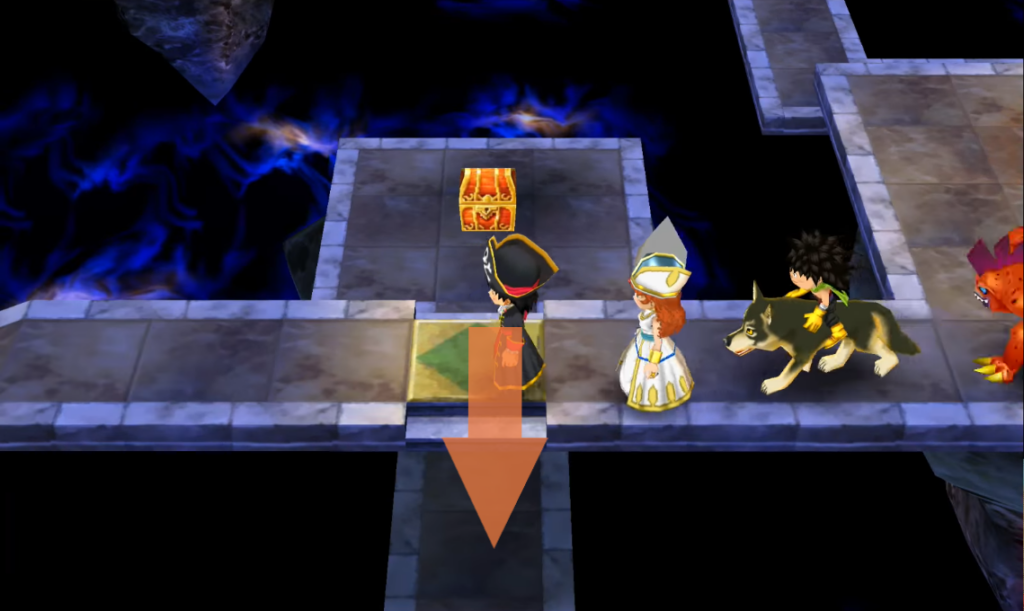 Fall down from this tile to reach the next floor (2) | Dragon Quest VII