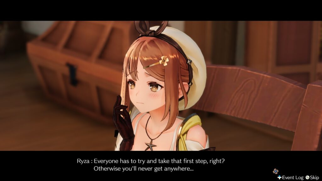 Ryza reflects in her room | Atelier Ryza: Ever Darkness & the Secret Hideout 