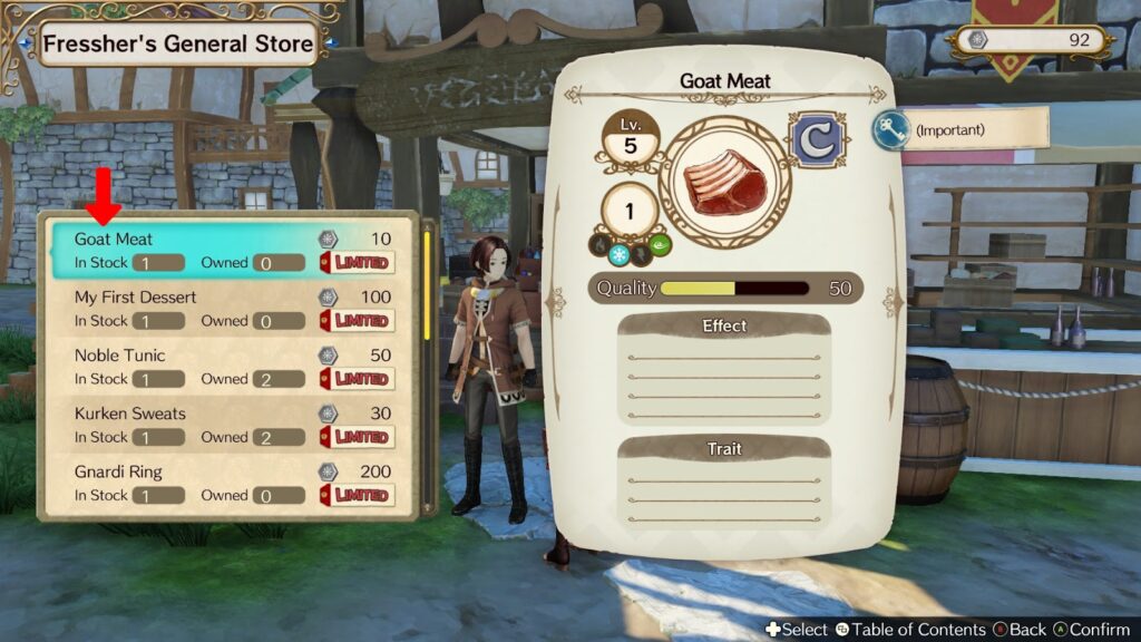 Buying Goat Meat from Fressher’s Shop | Atelier Ryza: Ever Darkness & the Secret Hideout 