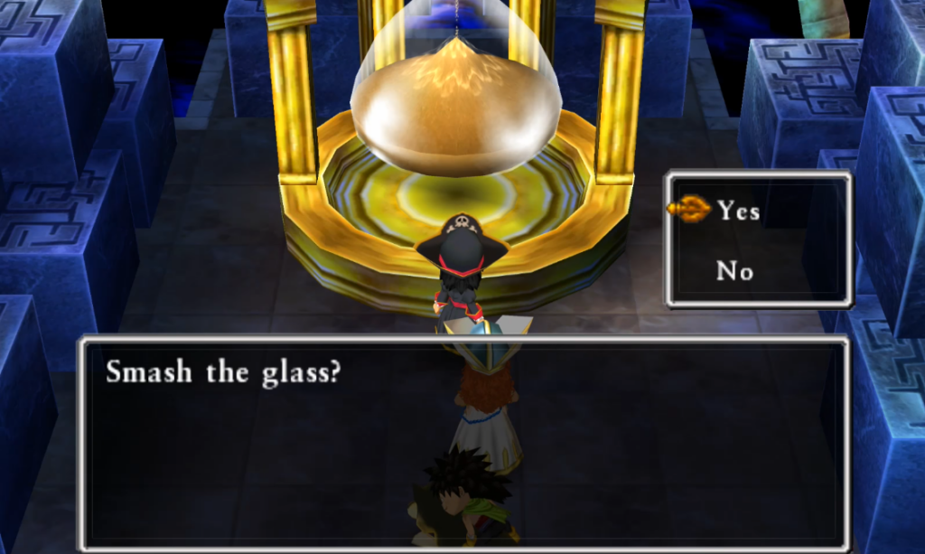 Smash the glass to get the Sands of Time | Dragon Quest VII