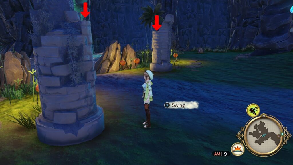 The stone pillars on the bottom part of the mine | Atelier Ryza: Ever Darkness & the Secret Hideout 
