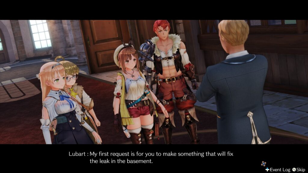 Receiving the first task from Lubart | Atelier Ryza: Ever Darkness & the Secret Hideout