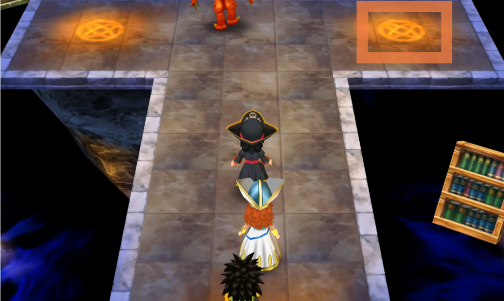 Step on the teleporters on the order listed above and you’ll get through this room in no time (1) | Dragon Quest VII