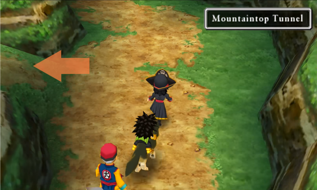 Take this path to enter the Mountaintop Tunnel (2)  | Dragon Quest VII