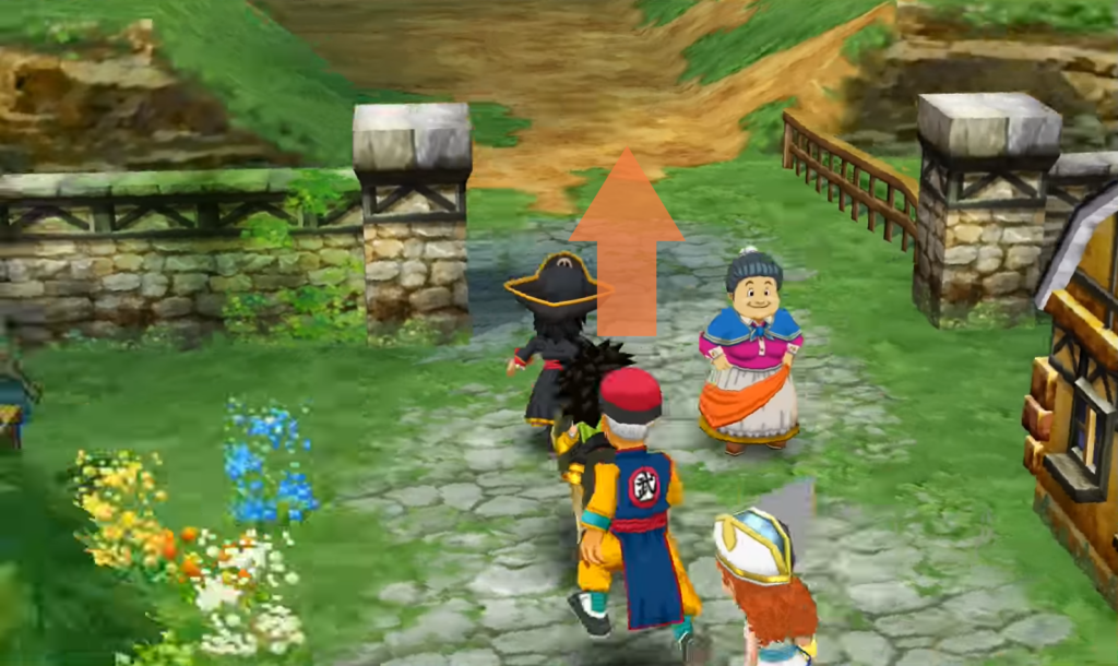 Take this path to enter the Mountaintop Tunnel (1) | Dragon Quest VII