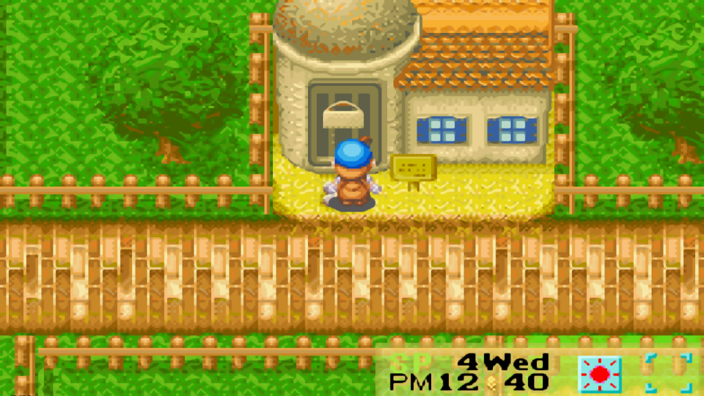 View of Saibara’s shop where Gray works | Harvest Moon: Friends of Mineral Town