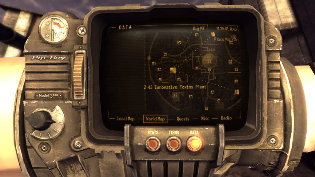Z-43 Innovative Toxins Plant on the world map | Fallout: New Vegas