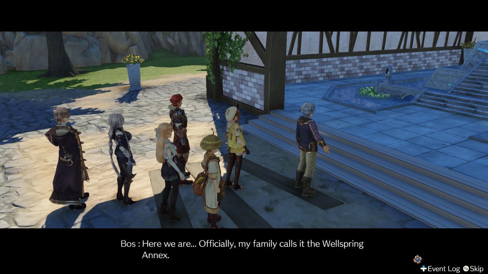 Bos takes the party to the Brunnen Manor’s annex | Atelier Ryza: Ever Darkness & the Secret Hideout