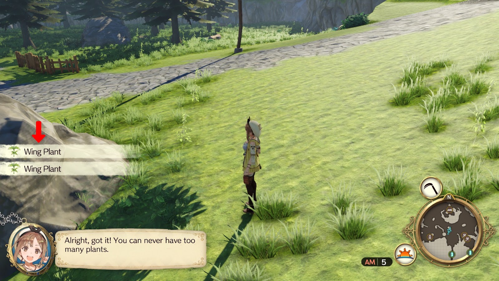 Obtaining Wing Plants from the bushes | Atelier Ryza: Ever Darkness & the Secret Hideout