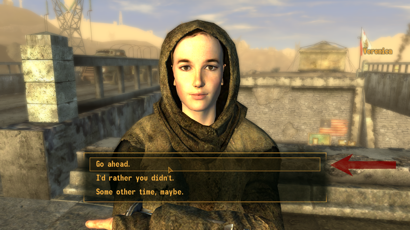 “Go ahead.” | Fallout: New Vegas