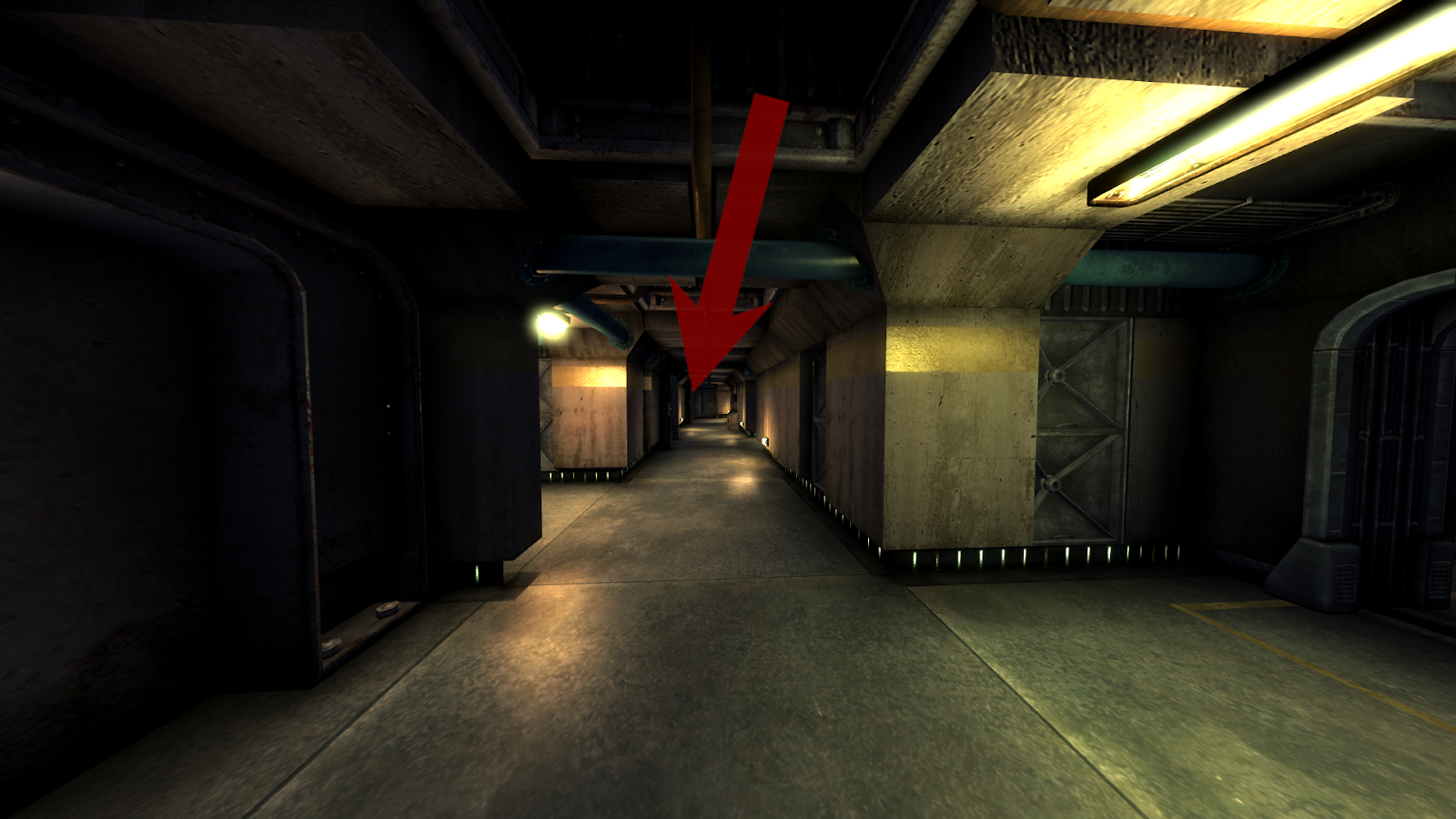 Hallway where Sarah’s room is located | Fallout: New Vegas