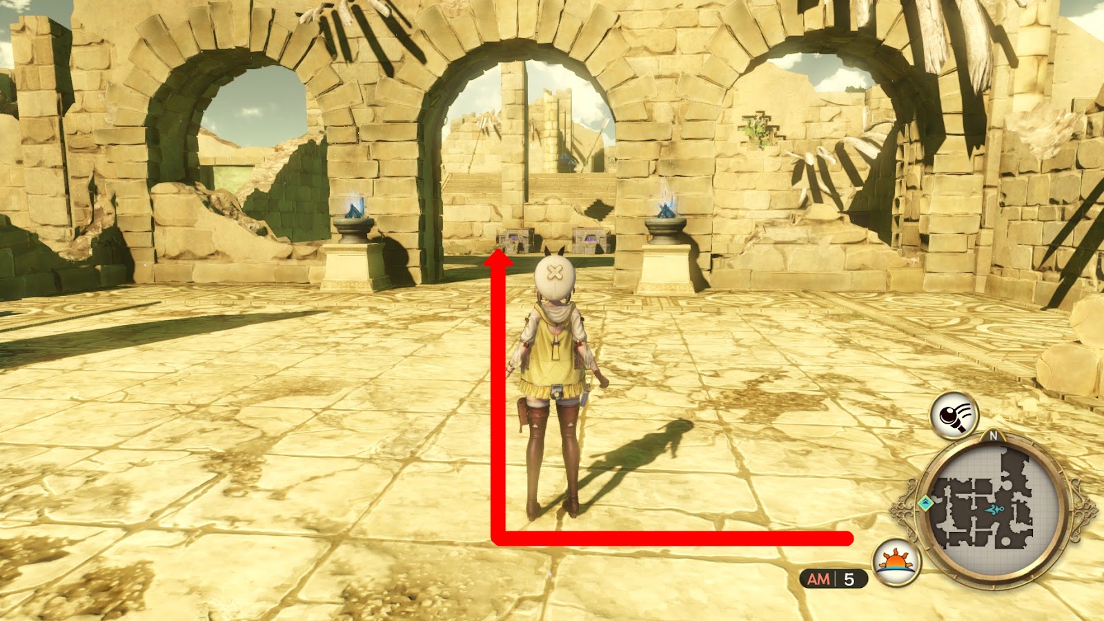 Getting to the center of the Upper Waterway map | Atelier Ryza: Ever Darkness & the Secret Hideout