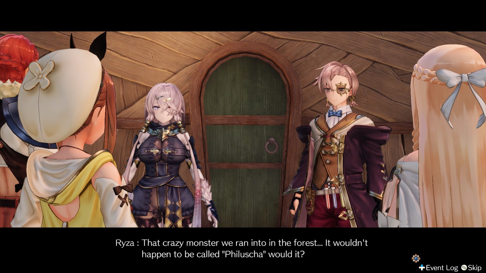 Ryza and the party questioning Empel and Lila about the Philuscha | Atelier Ryza: Ever Darkness & the Secret Hideout