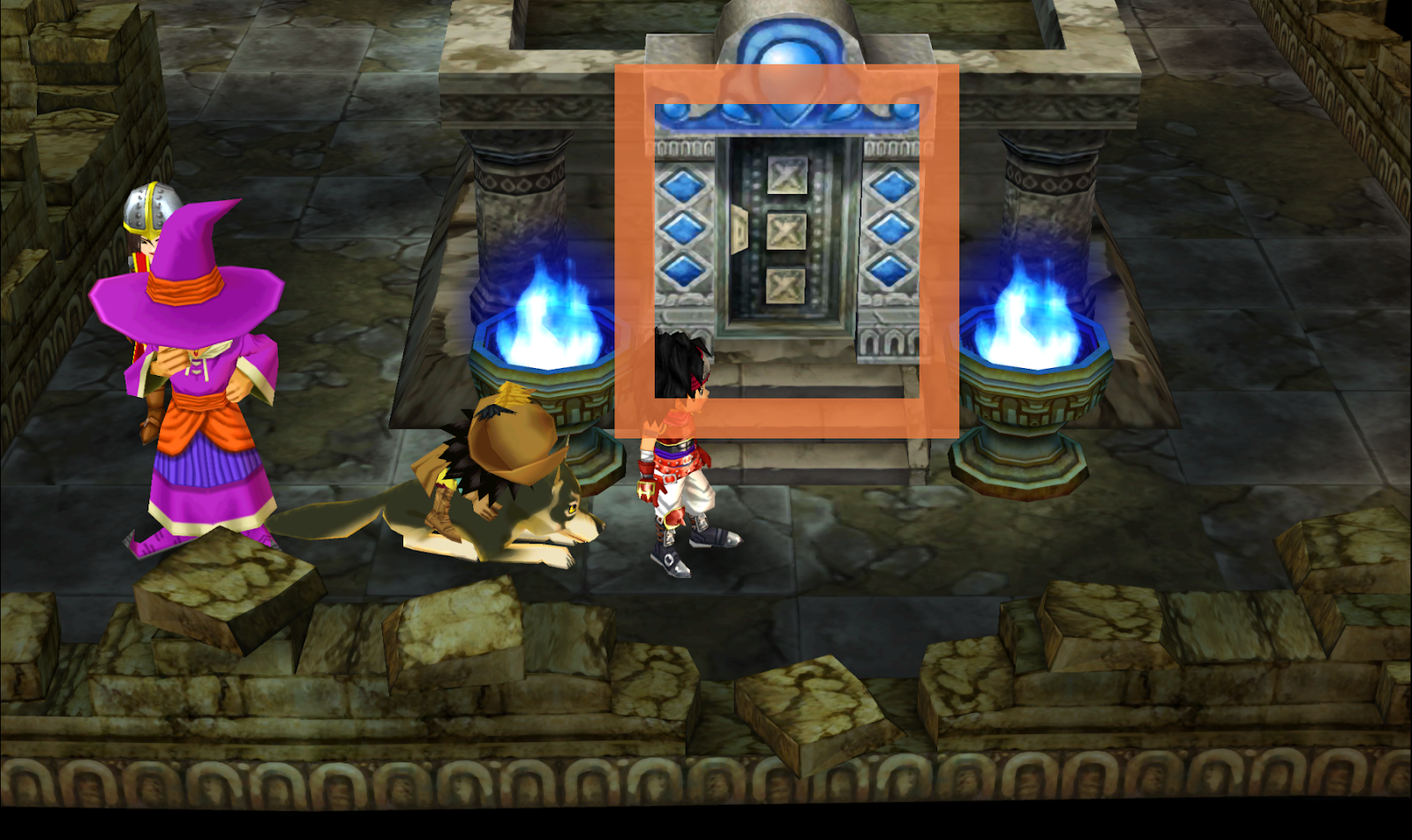 Take this teleporter if you need Prism Dew | Dragon Quest VII