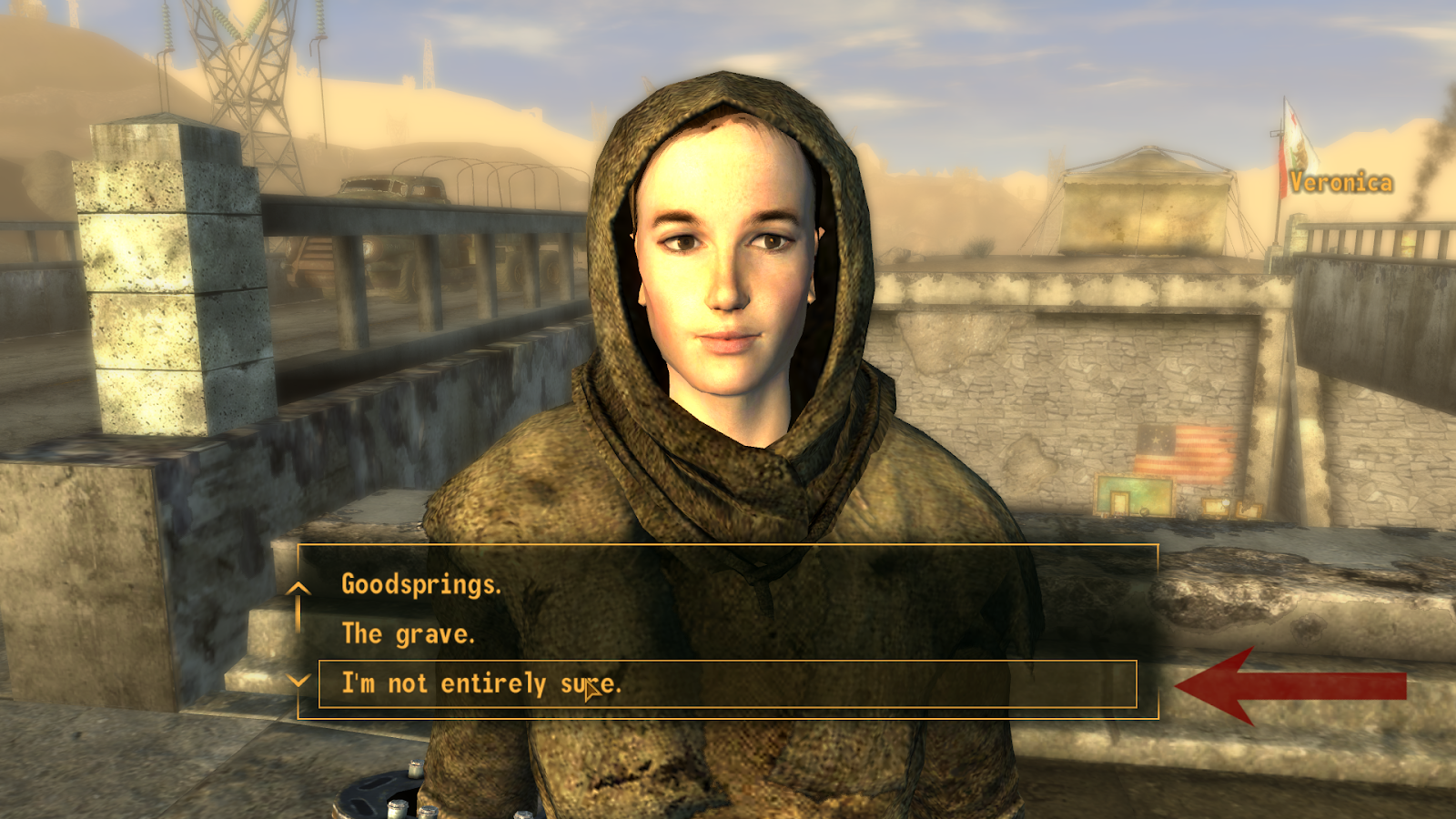 “I’m not entirely sure.” | Fallout: New Vegas