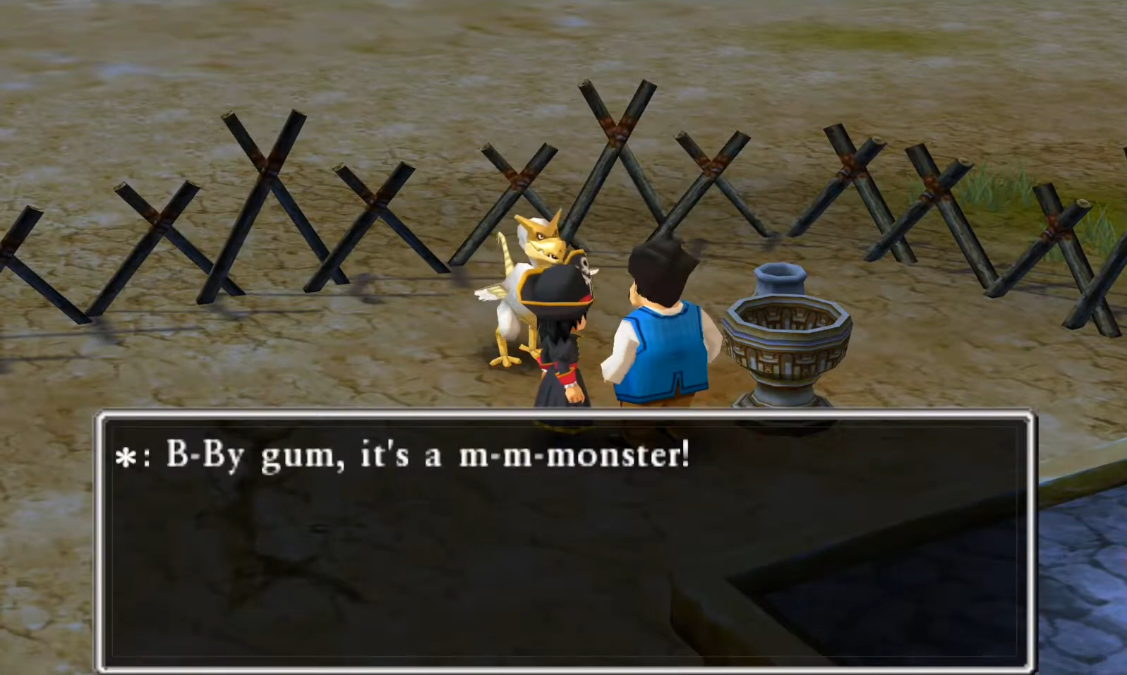 You need to help the villagers on the four corners of the town | Dragon Quest VII
