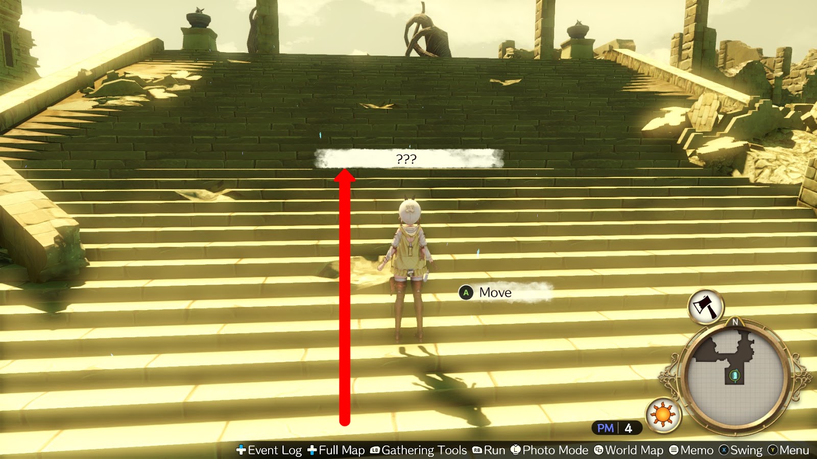 Heading up the stairs and continuing to the Upper Waterway | Atelier Ryza: Ever Darkness & the Secret Hideout