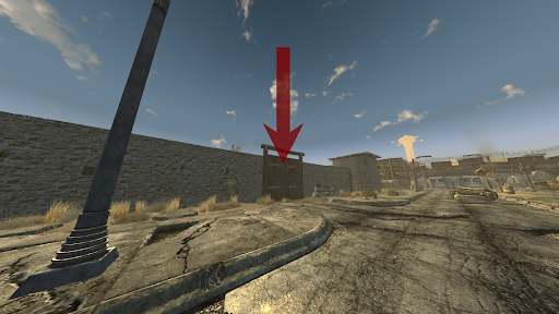 Closer view of the Old Mormon Fort entrance | Fallout: New Vegas
