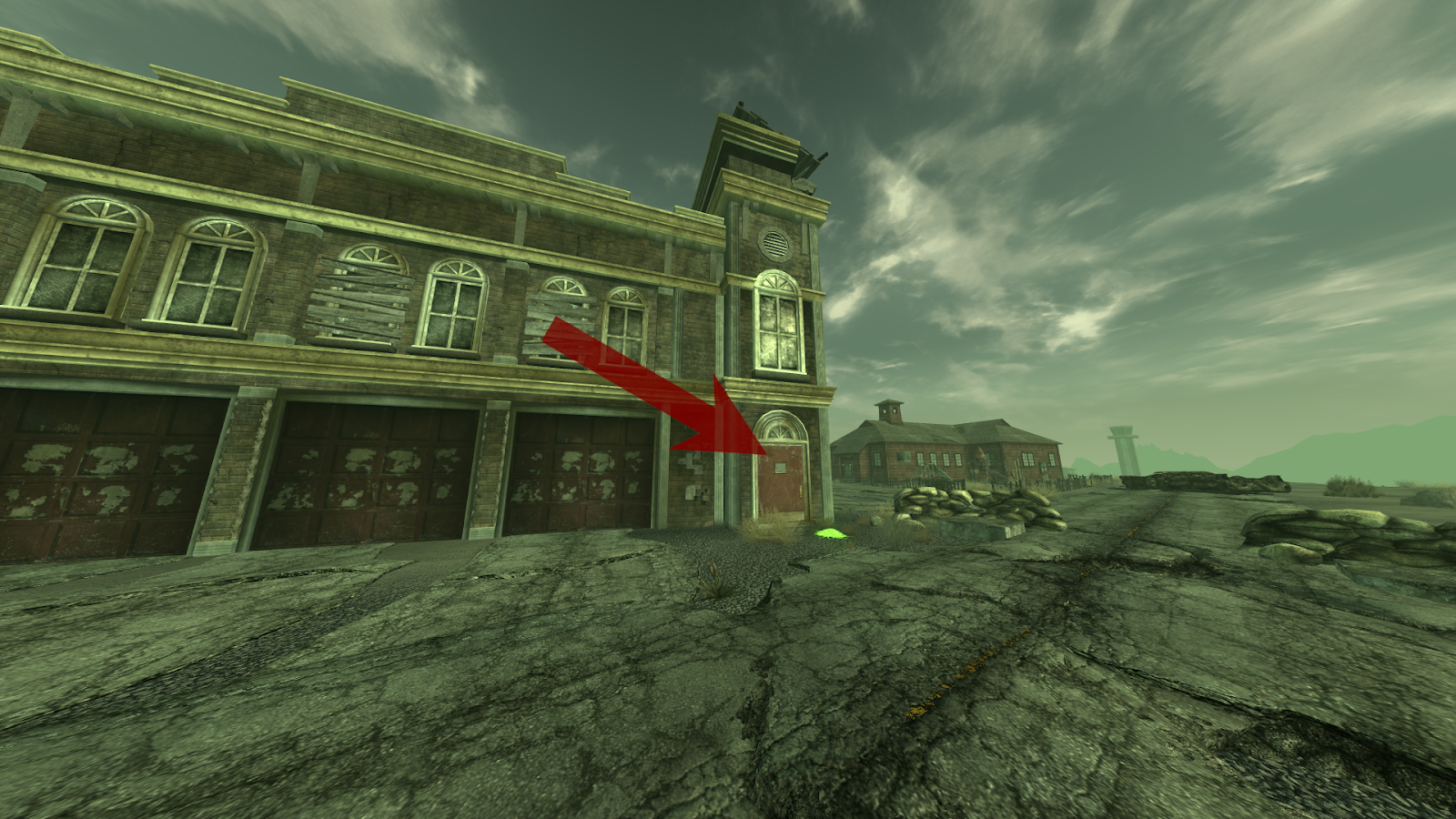 Entrance to the fire station | Fallout: New Vegas