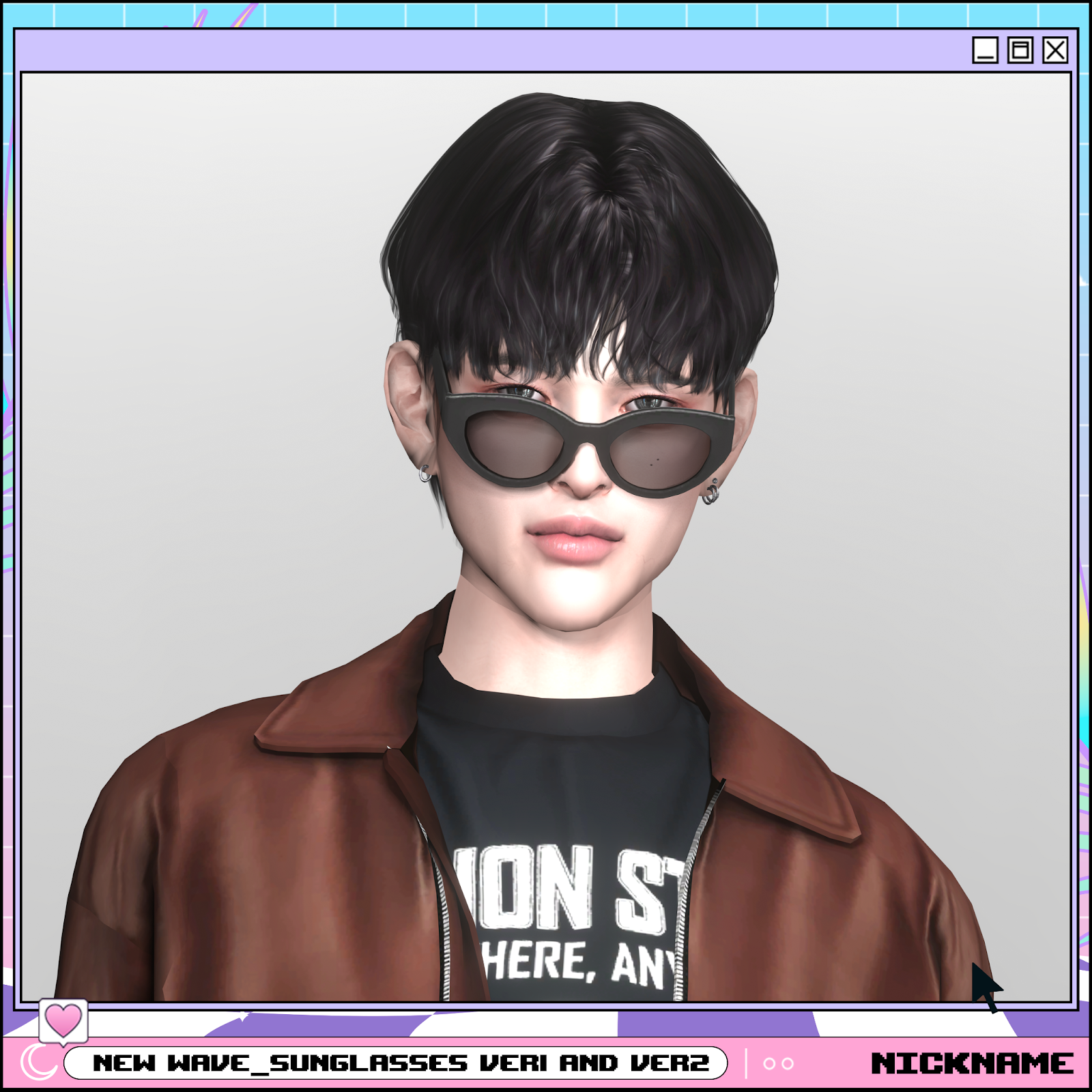 New Wave Sunglasses by nickname_sims4