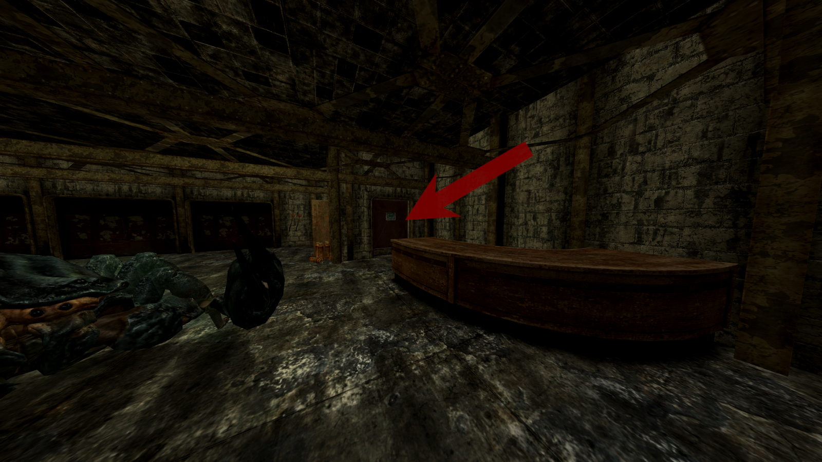 Entrance to the stairwell | Fallout: New Vegas