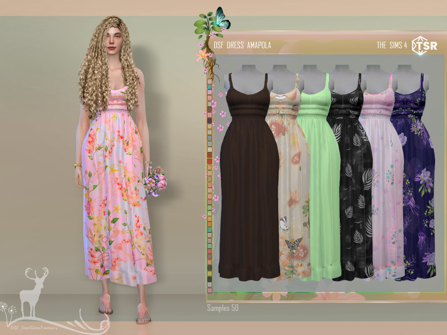 Dress Amapola by DanSimsFantasy