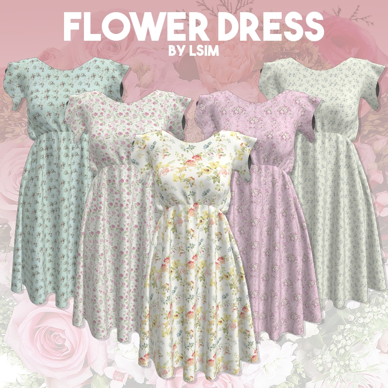 Female Flower Dress by LSim