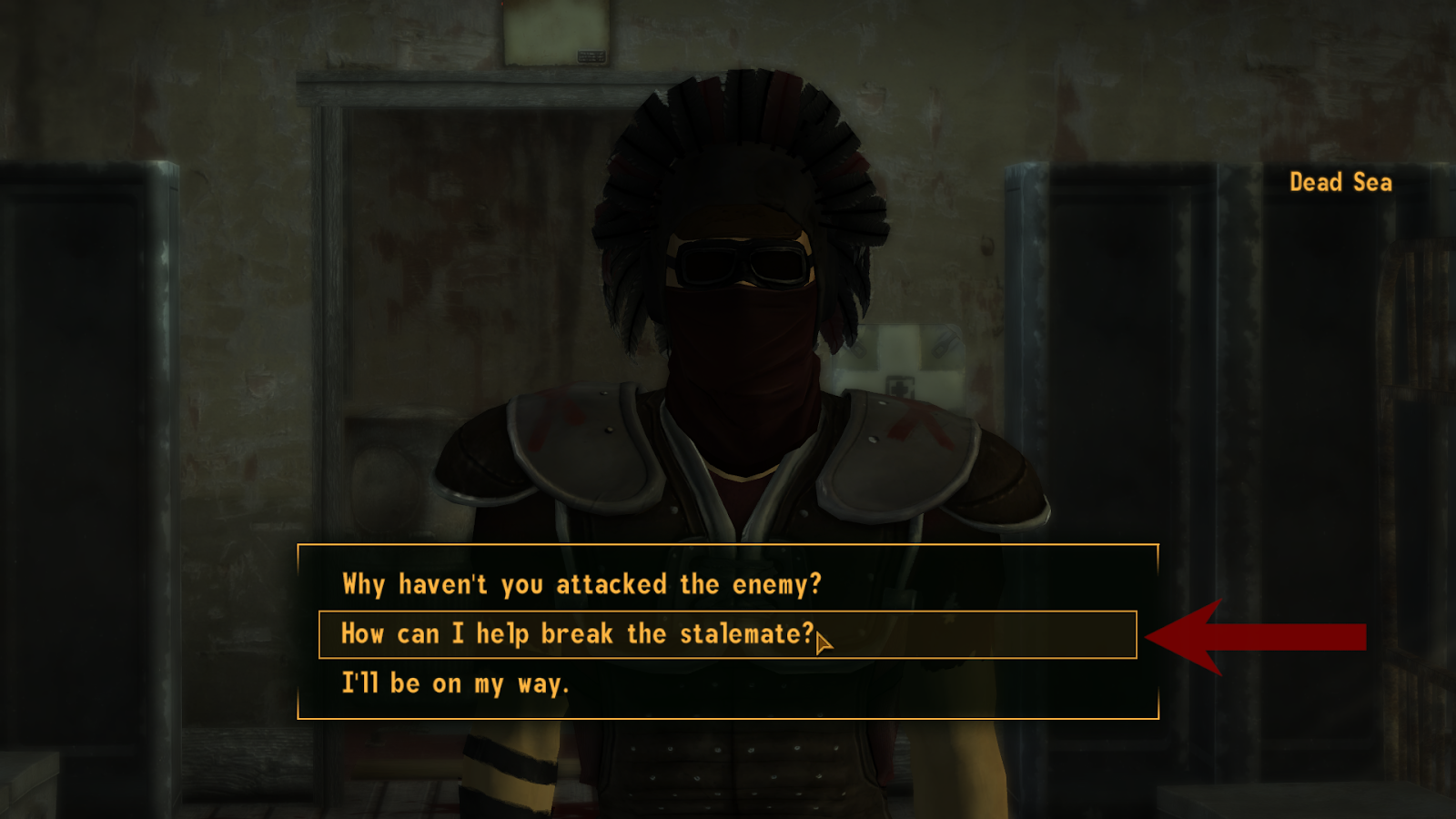 “How can I help break the stalemate?” | Fallout: New Vegas 