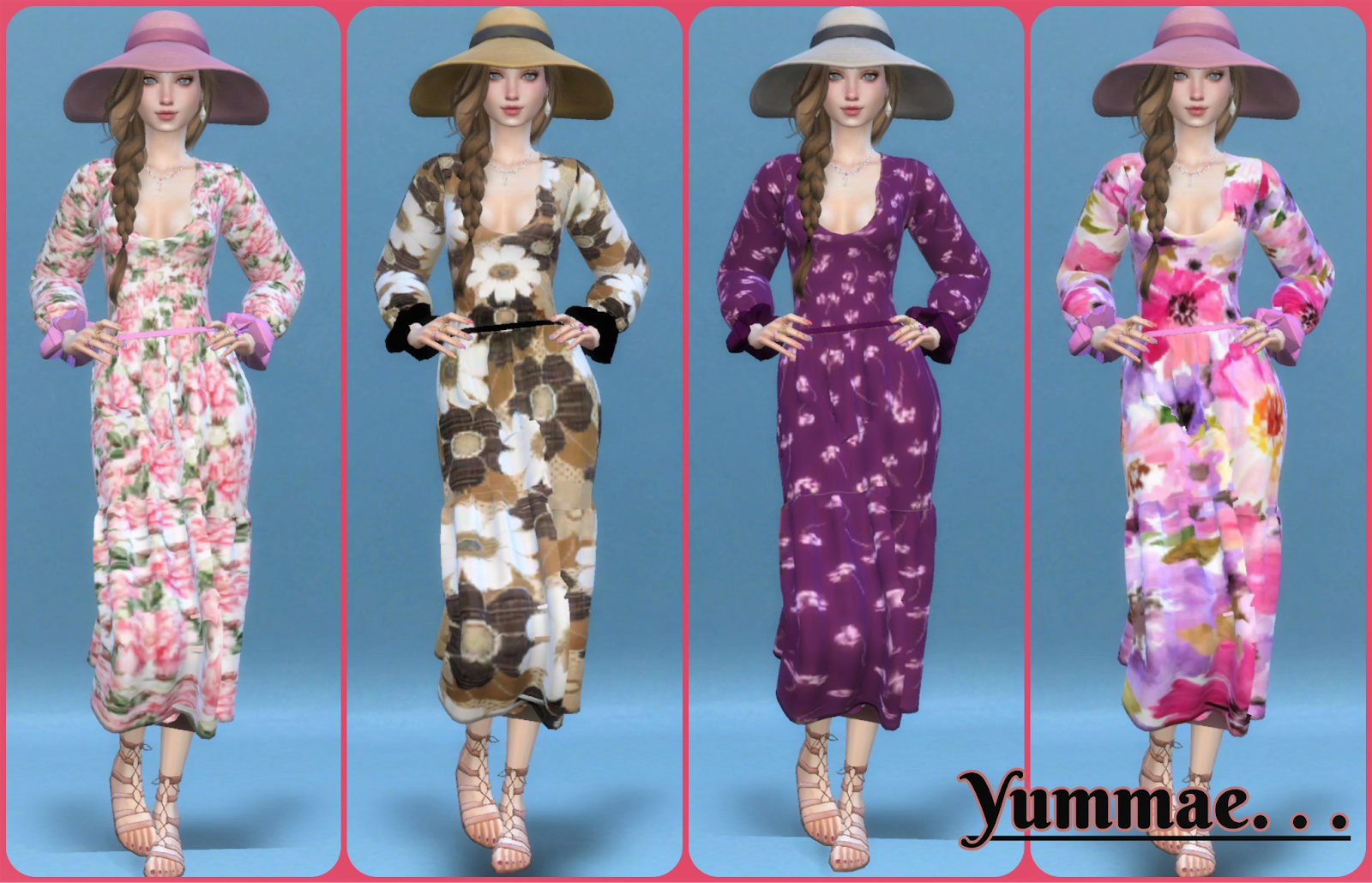 Long Floral Spring Dress by yummae