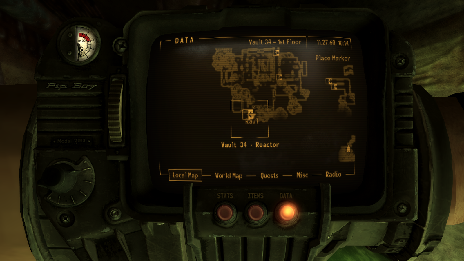 Entrance to the Overseer’s quarters on the Local Map | Fallout: New Vegas