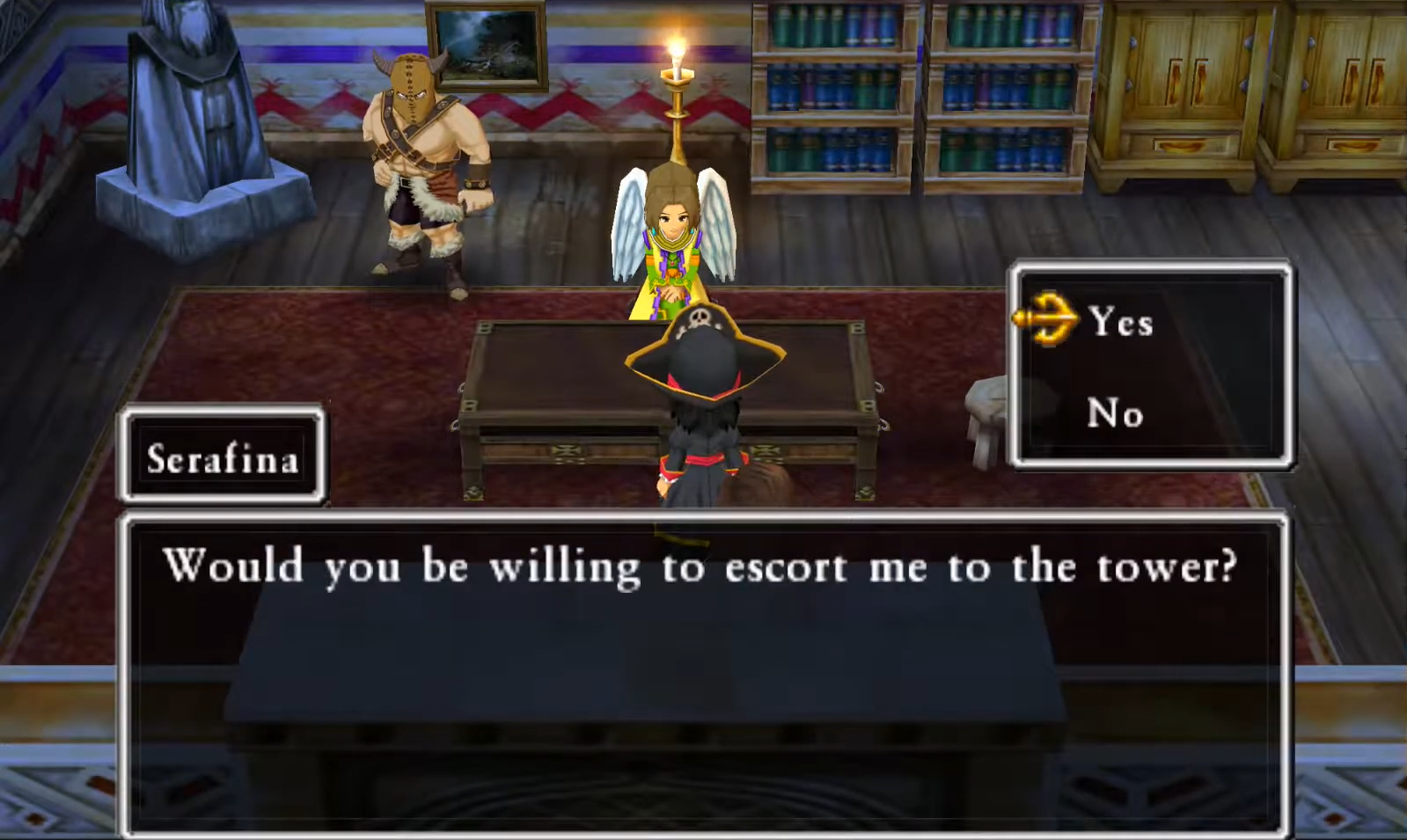Talk to Serafina and she’ll join your party (2) | Dragon Quest VII