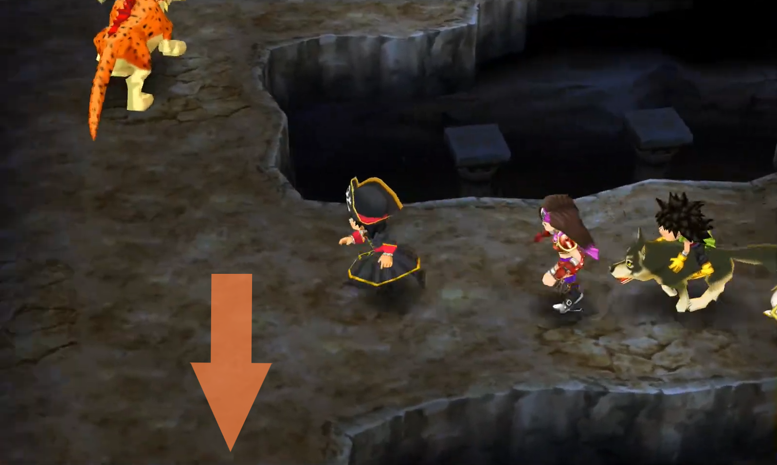 Get to the next floor and fall into this pit (1) | Dragon Quest VII