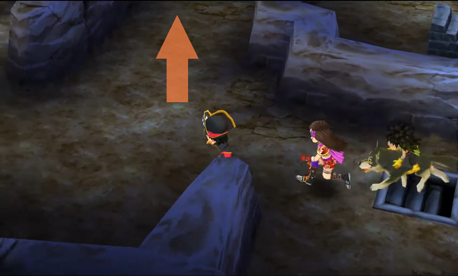 Get to the next floor and fall into this pit (3) | Dragon Quest VII