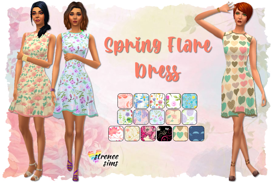 Spring Flare Dresses by strenee