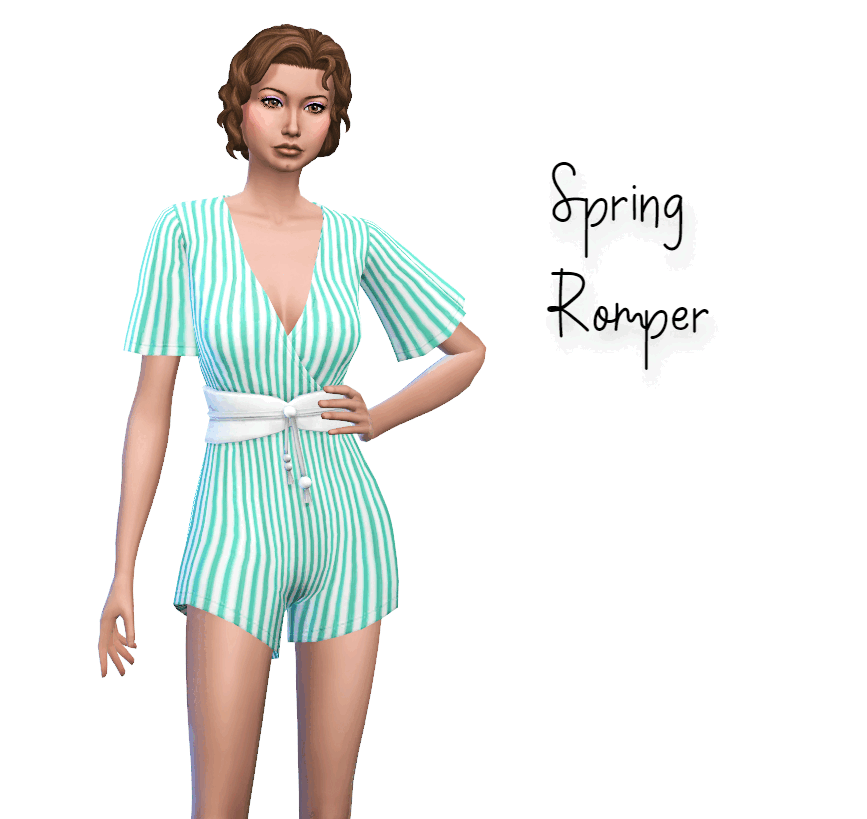 Spring Romper by JujuAwesomeBeans