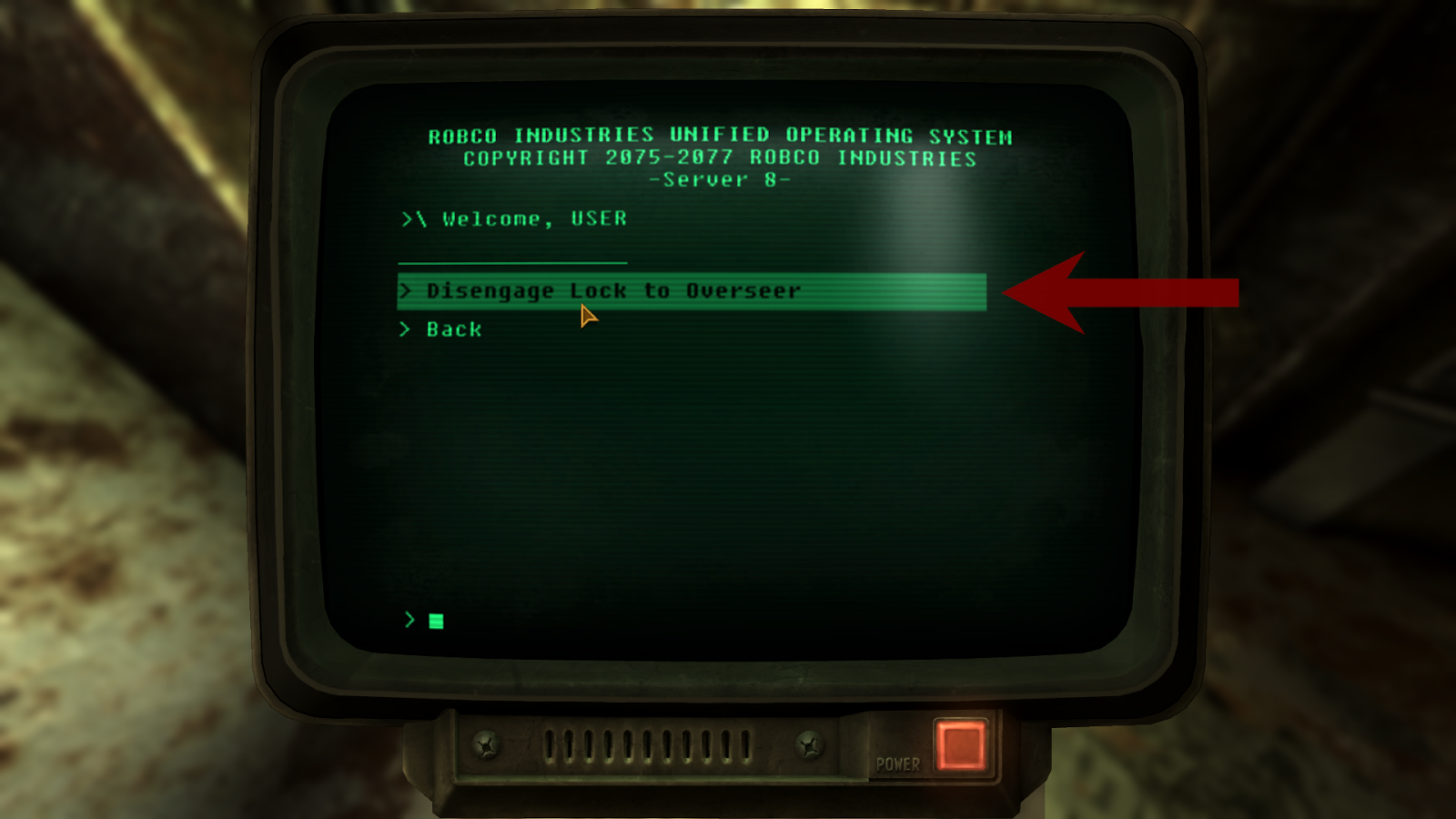 Terminal selection 2 | Fallout: New Vegas