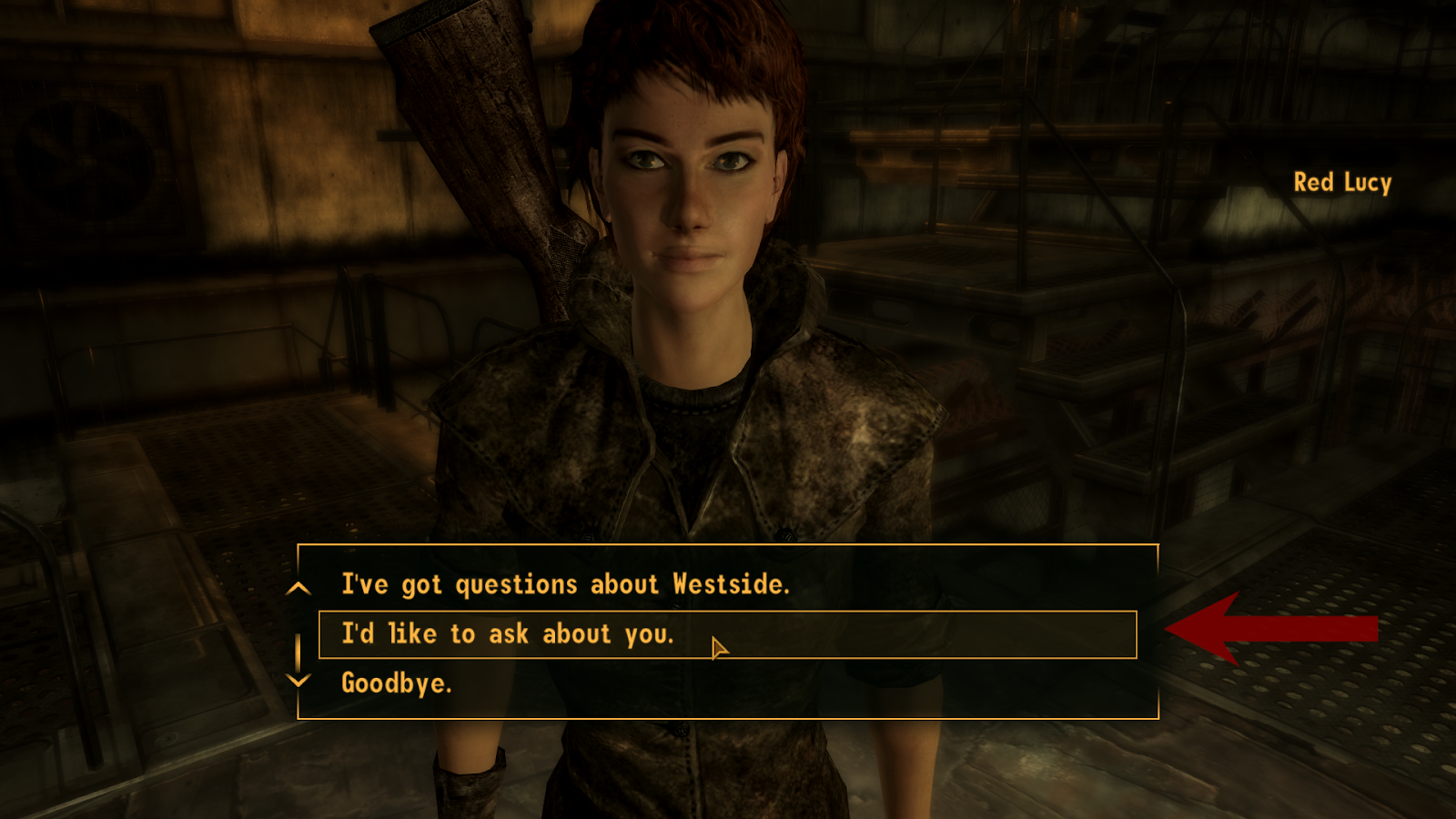 “I’d like to ask about you.” | Fallout: New Vegas