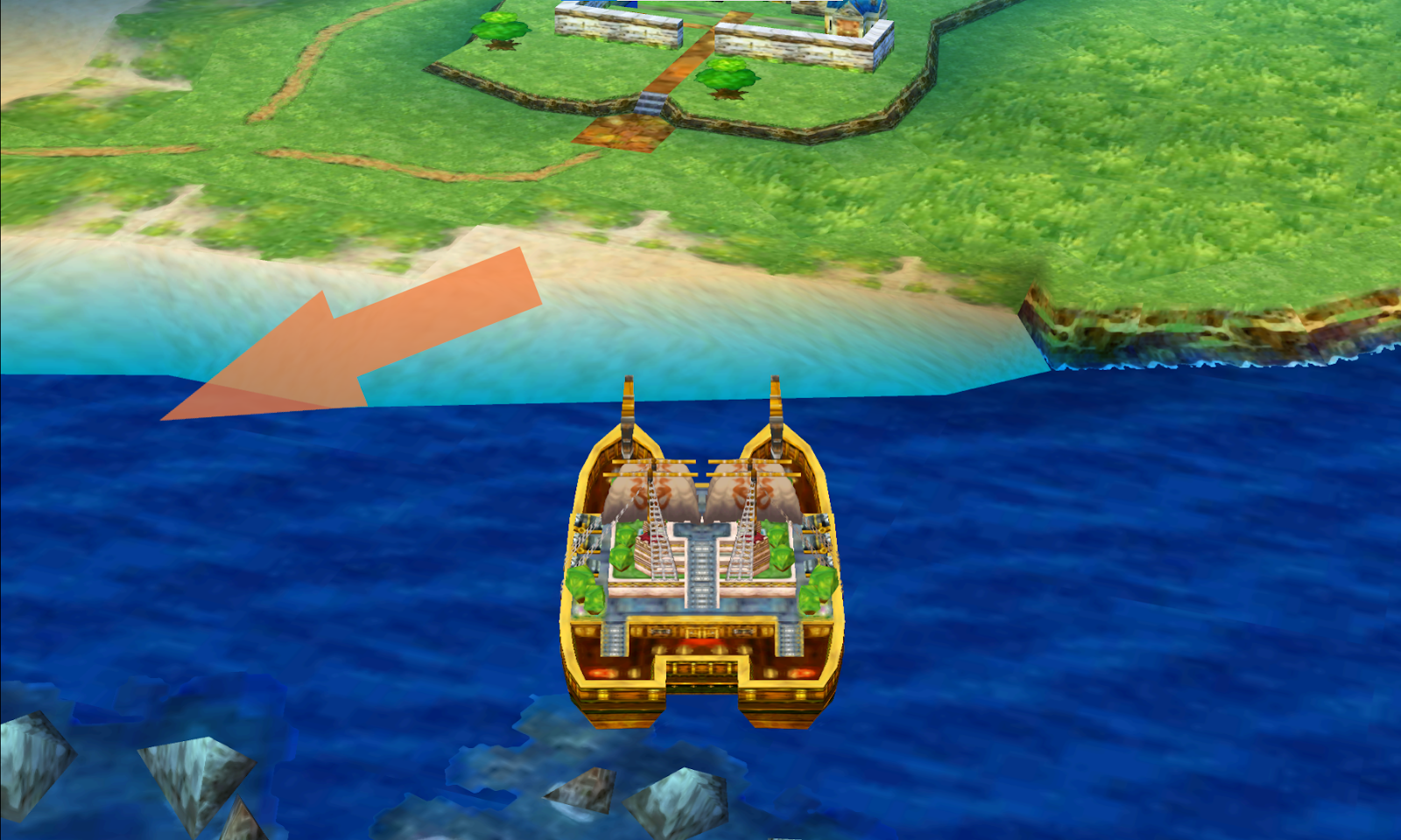 The entrance to the Sunken Citadel is here (1) | Dragon Quest VII