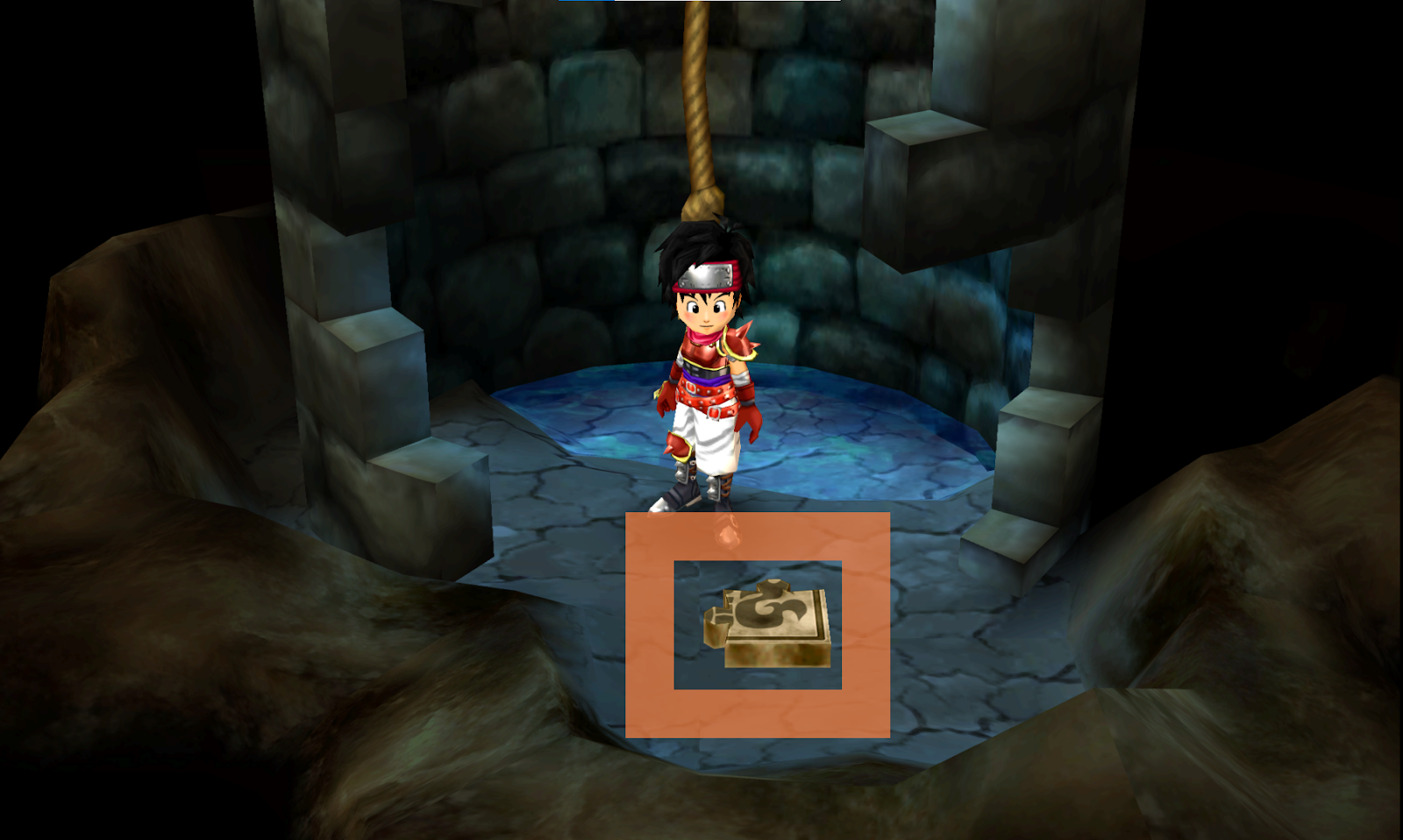 Get in the well to find the first fragment (2) | Dragon Quest VII