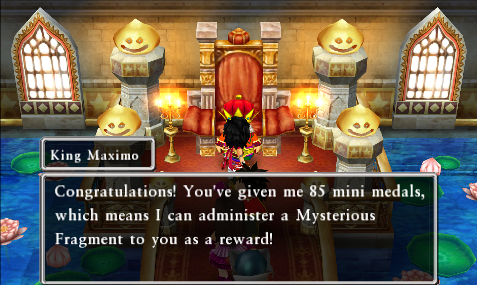 King Maximo will give you the fragment after you get 85 Mini Medals | Dragon Quest VII