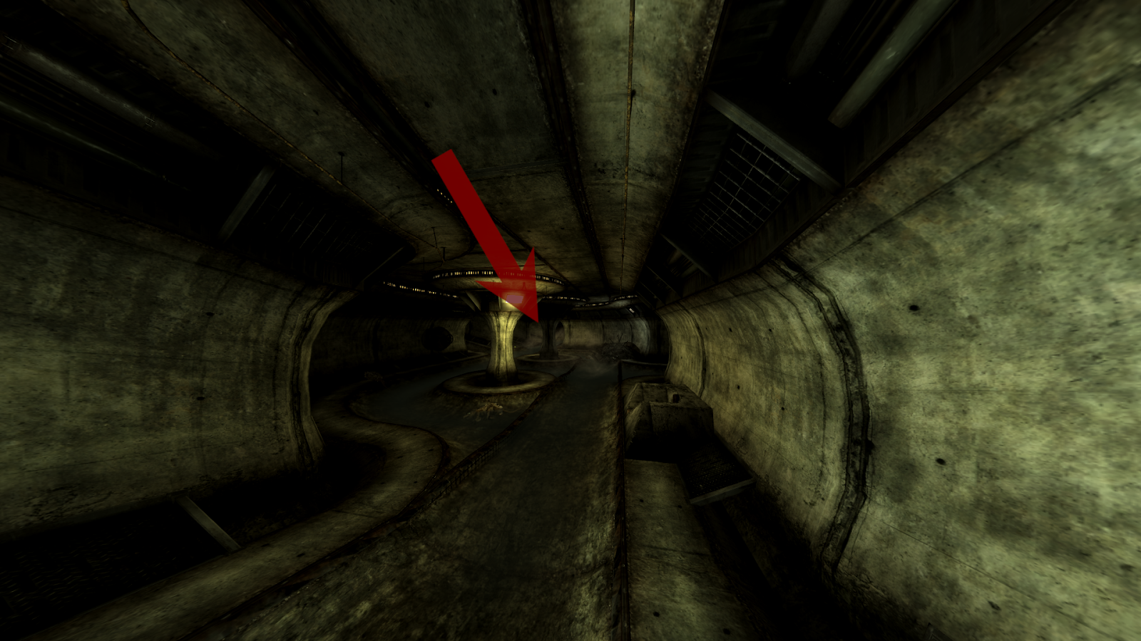 Sewer tunnel leading north | Fallout: New Vegas