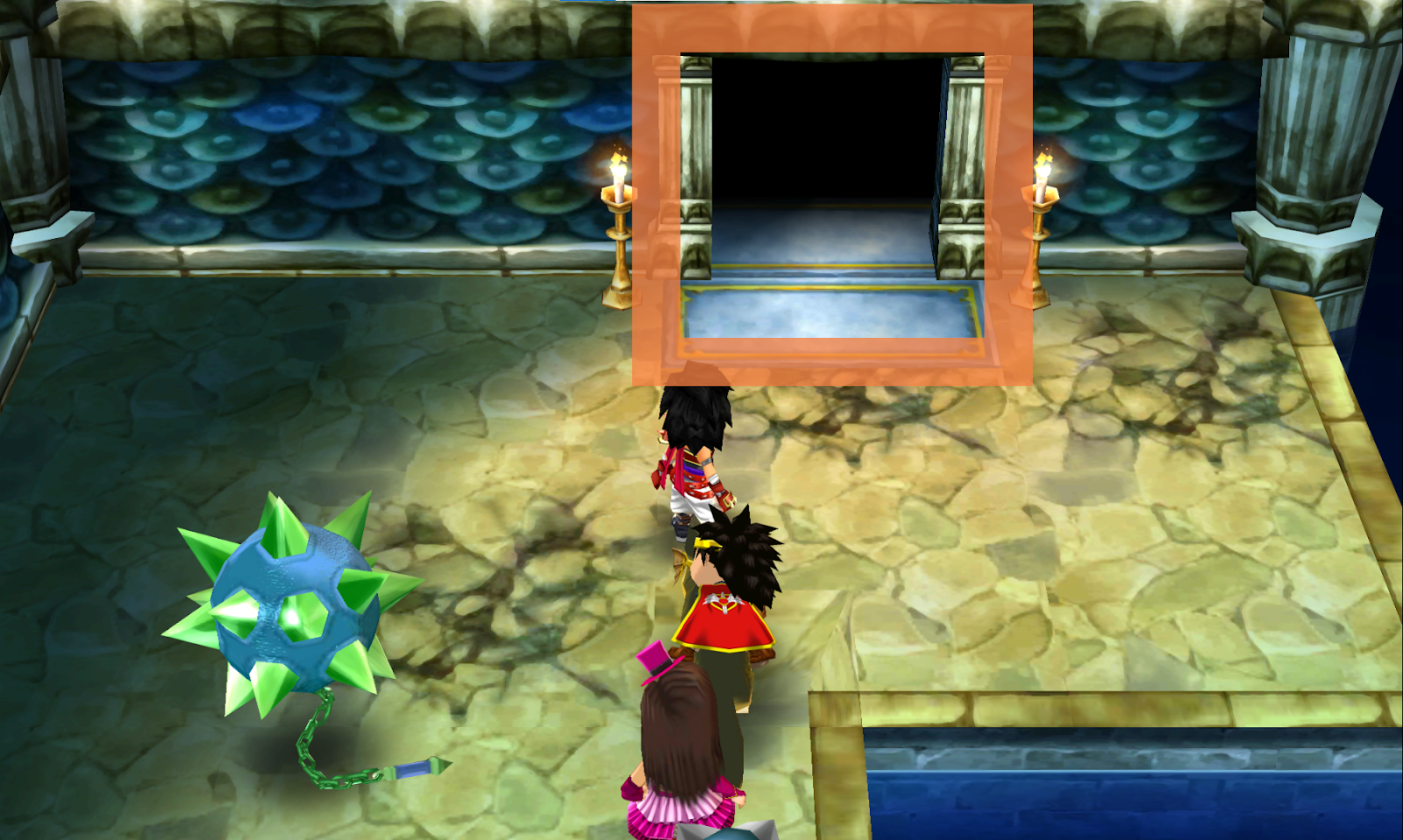Get to the eastern room and follow the linear path (2) | Dragon Quest VII